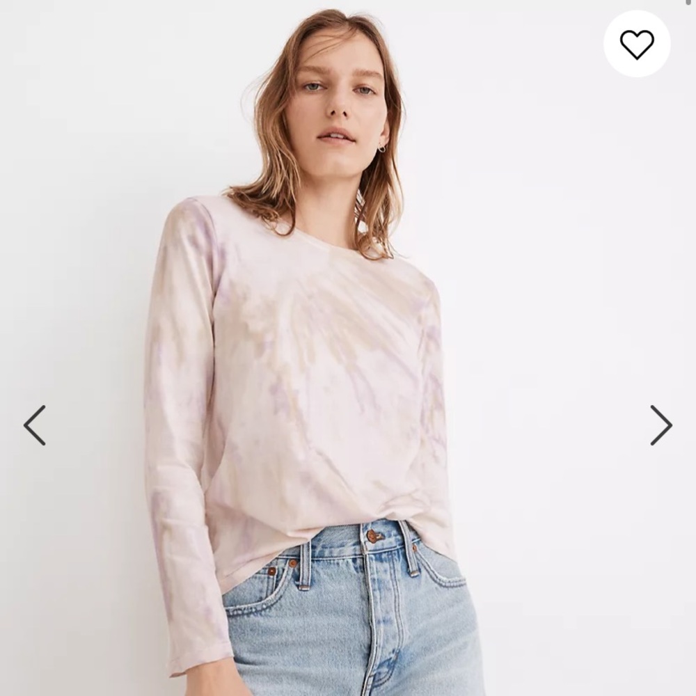Madewell Northside Long-Sleeve Vintage Tie-Dye Tee